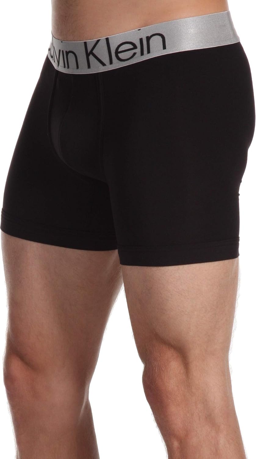 Calvin Klein Herren 3er Pack Boxershorts Trunks Baumwolle mit Stretch S Schwarz, S Schwarz