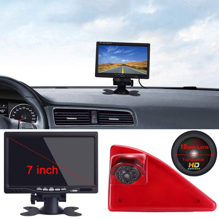 7 Zoll TFT LCD Farbdisplay Auto Monitor + 1280 * 720 Pixel 1000TV Linien HD Nachtsicht Rückfahrkamer