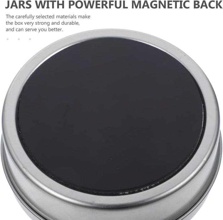 DOITOOL 4 Stück Magnetische Aufbewahrungsbox kann Kühlschrank Behälter für Gewürze Metallbehälter mi