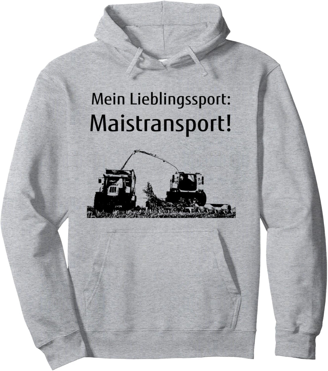 Mais häckseln Landwirt Bauer Lohner Traktor Maistransport Pullover Hoodie