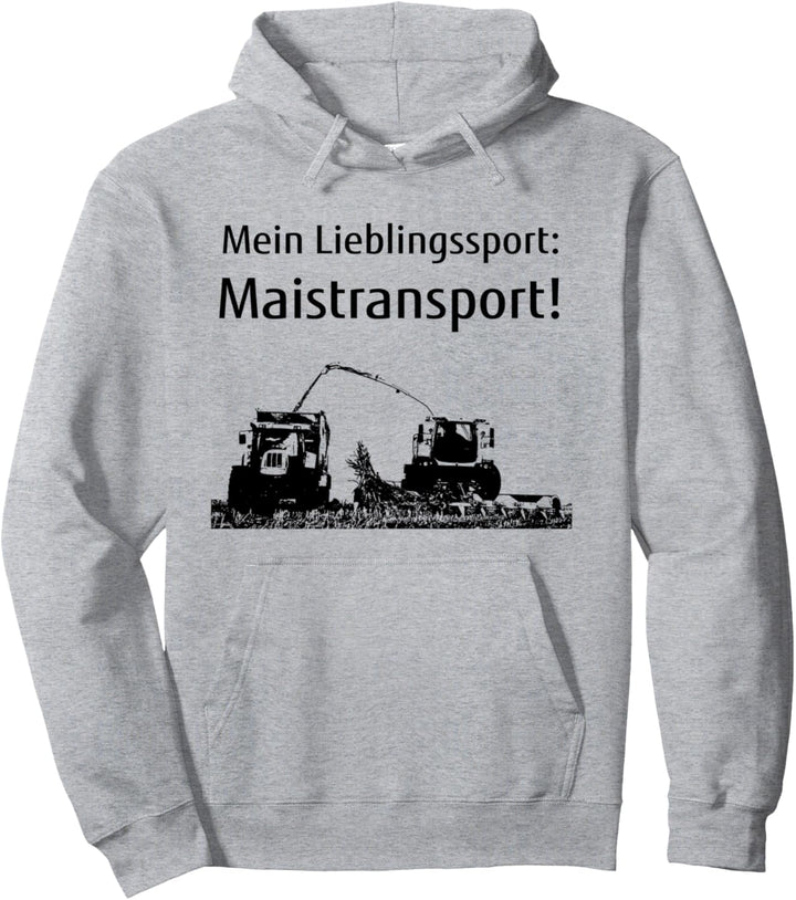 Mais häckseln Landwirt Bauer Lohner Traktor Maistransport Pullover Hoodie
