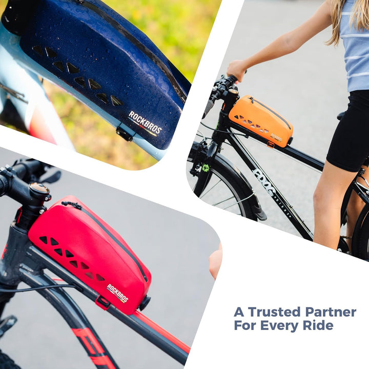 ROCKBROS Road to Sky Fahrrad Rahmentasche 100% Wasserdicht Oberrohrtasche Fahrradtasche für Rennrad