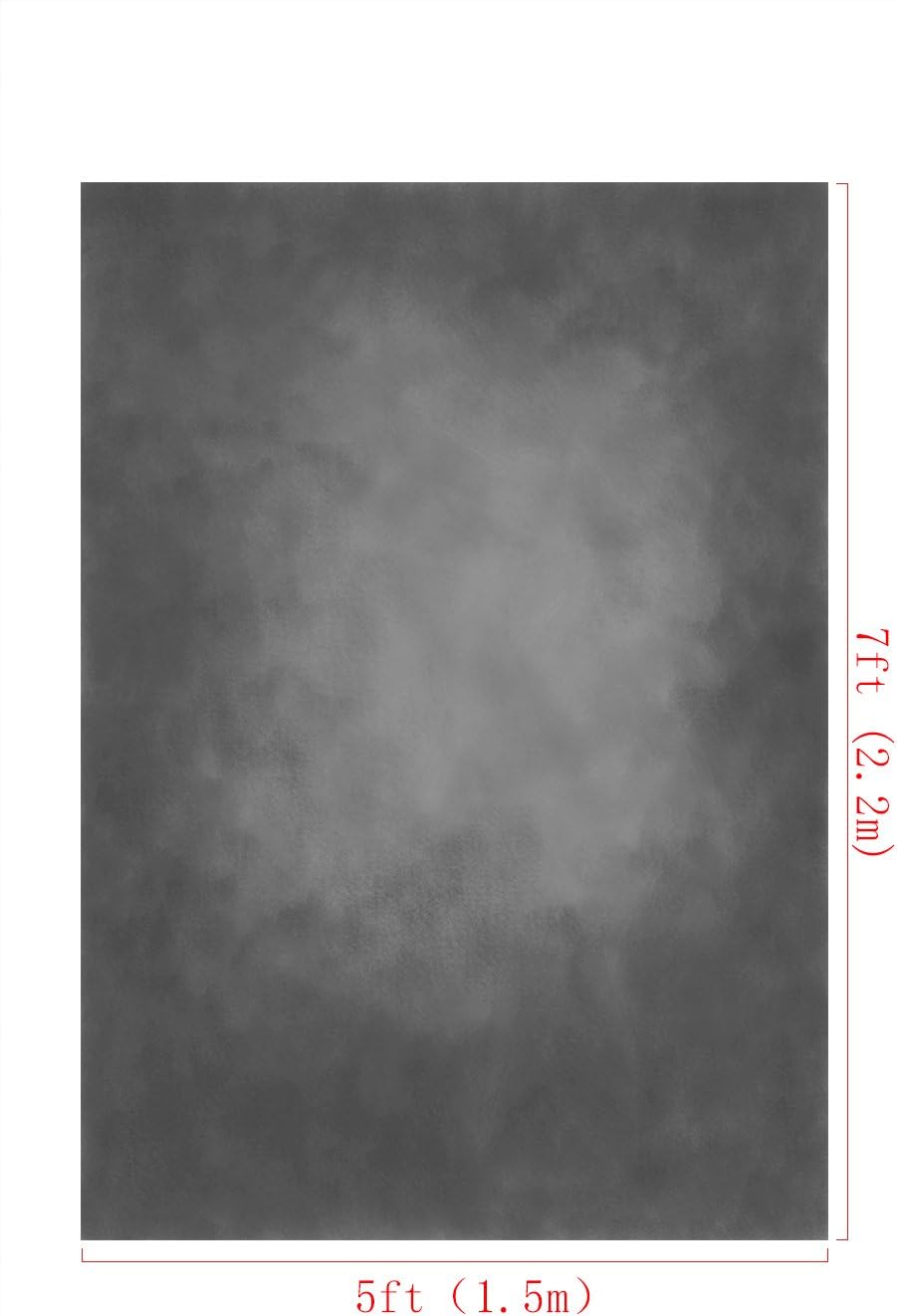 Kate 1.5x2.2m Graue Steigung Textur Hintergrund Licht Schwarz Abstrakt Solid Photo Hintergrund Retro