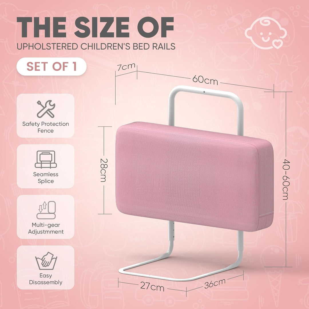 Kuro-sagol Rausfallschutz Bett Kinderbett Baby Bettgitter Baby Fallschutzbett Soft Sponge höhenverst