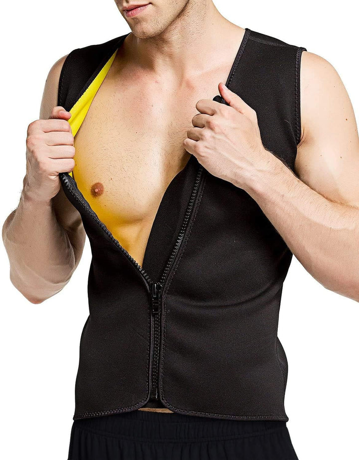 Martiount Schweissweste für Männer Sauna Shirt Herren Neopren SaunaWeste Schwitzanzug Herren Body Sh