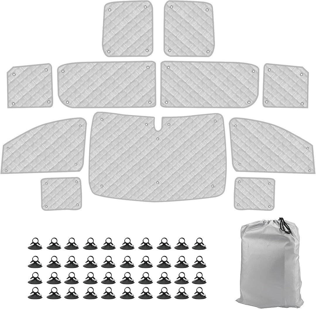 Thermomatte Fahrerhaus Innen Kompatibel mit Citroen Dispatch 2006-2016, 11PCS LWB Faltbare Isolierte