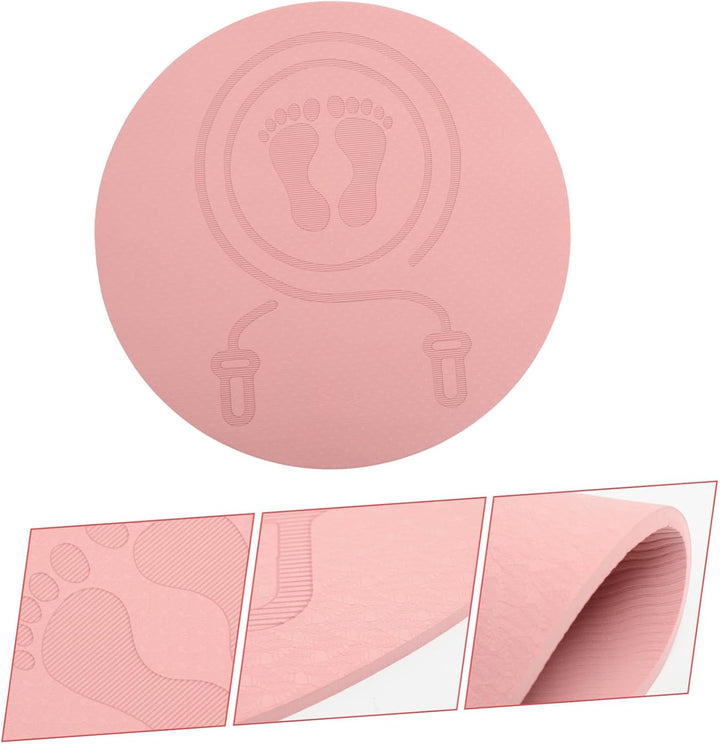 Zerodeko Tpe Seilspringmatte mit Stossdämpfender Funktion und Rutschfester Oberfläche Rosa Fitnessma