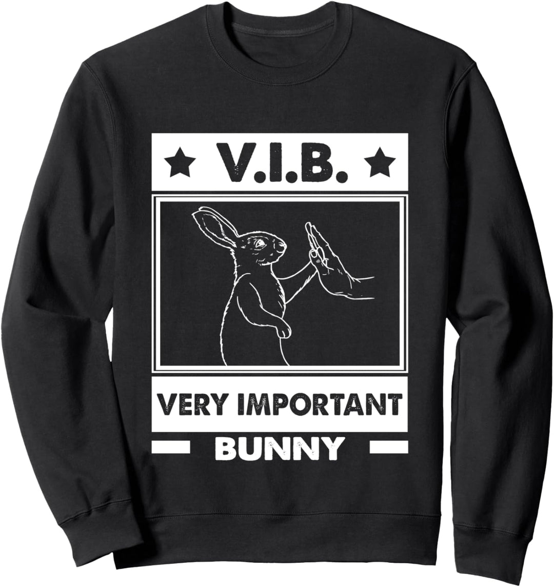 Rabbit Love V.I.B. Sehr wichtiger Hase Sweatshirt