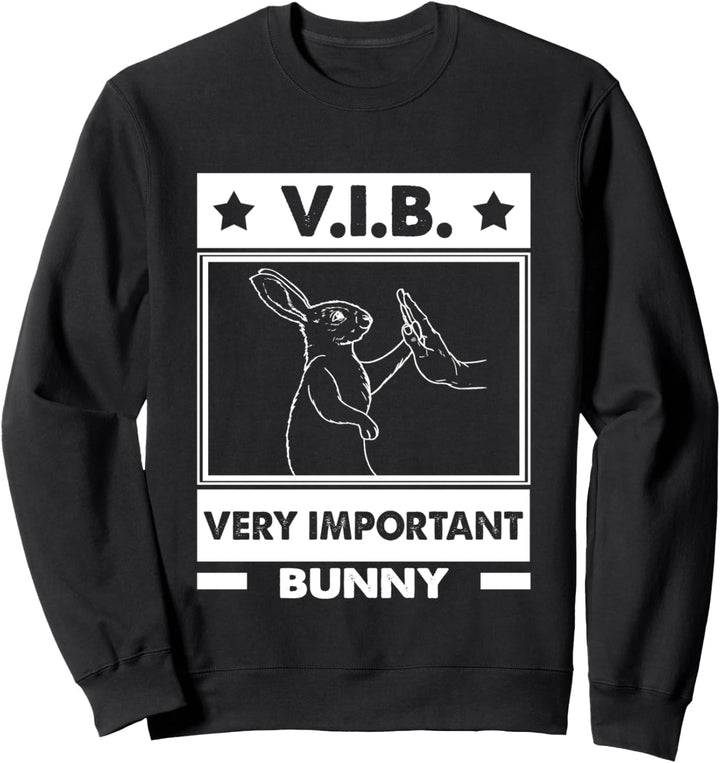 Rabbit Love V.I.B. Sehr wichtiger Hase Sweatshirt