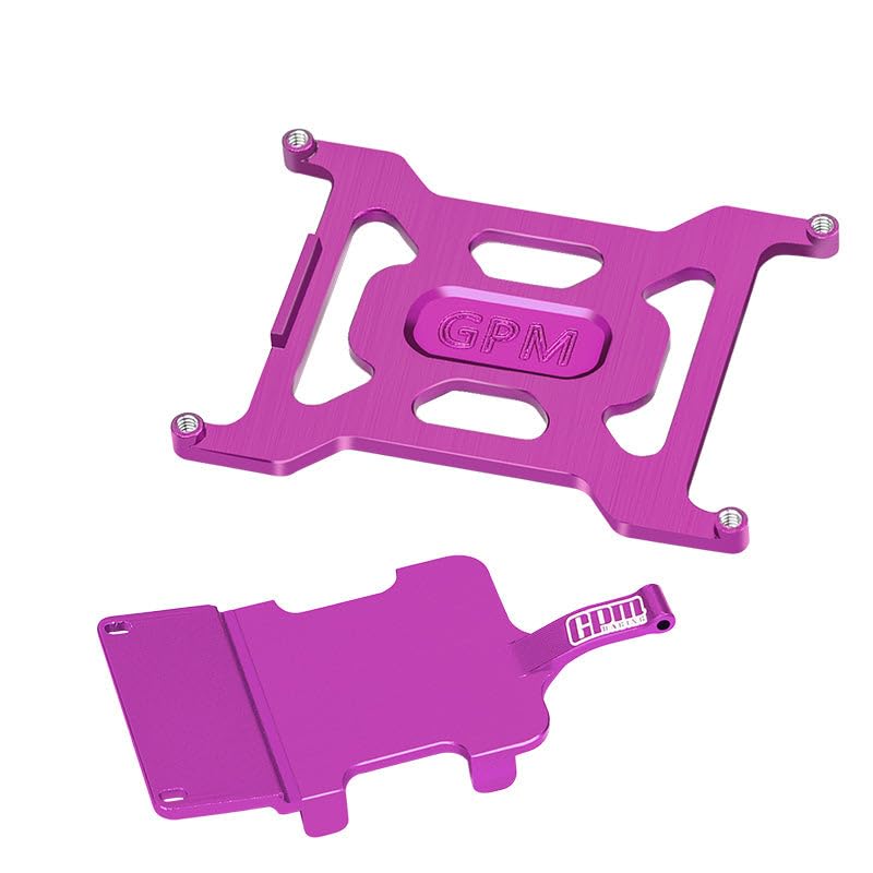 GPM Racing Aluminium 7075 Alloy Battery Holder & Electronics and Receiver Mounting Plate for LOSI 1/