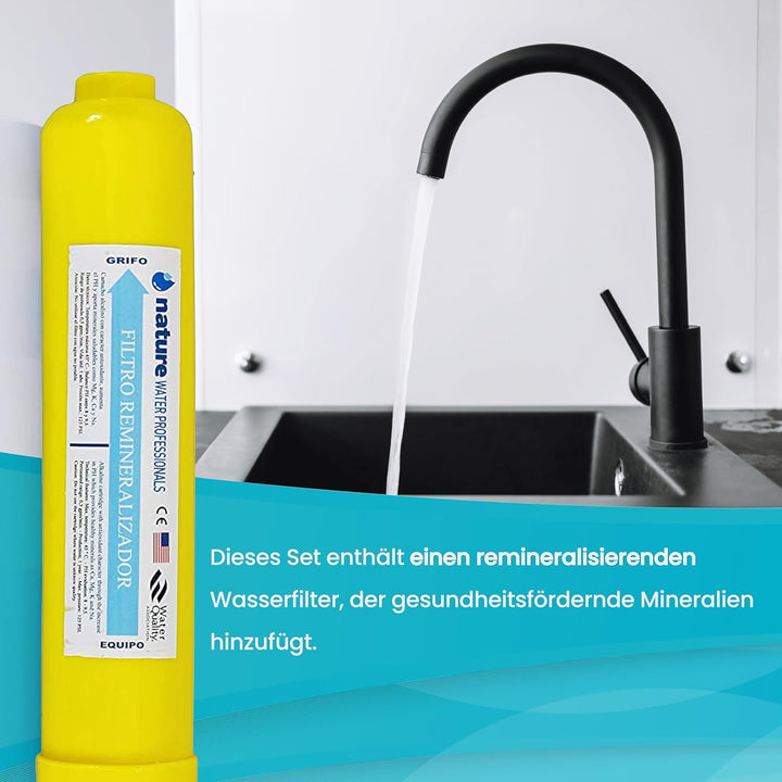Naturewater Professionals Umkehrosmose für den Hausgebrauch, 5 Stufen, mit Pumpe