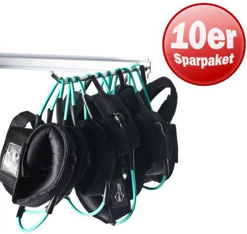 Dittmann 10er Paket Ankle Tube Widerstandsband Band Expander grün/mittel