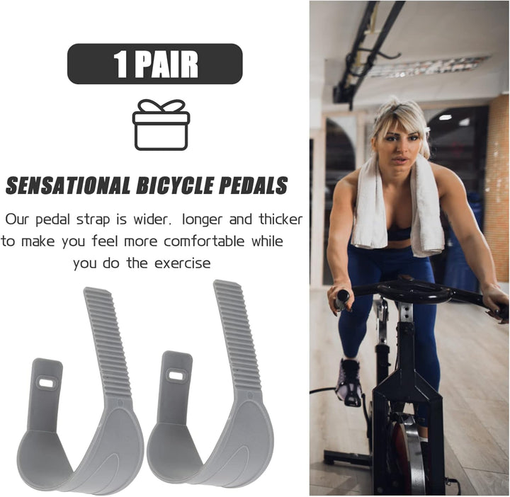 1paar Verstellbare Fahrradpedalriemen Aus Strapazierfähigem Material Für Heimtrainer Universelle Fus