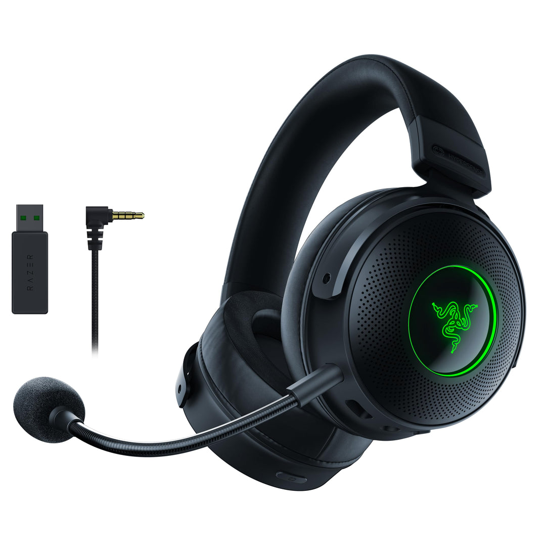 Razer Kraken V3 Pro - Kabelloses Gaming-Headset mit Taptic Technology (Kopfhörer mit sensorischem To