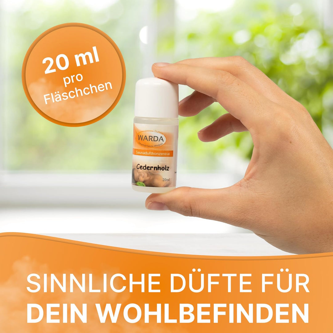 Miniatur-Set mit 24x 20 ml Flaschen von Warda Saunaduftkonzentrat Adventskalenderfüllung (24, WINTER