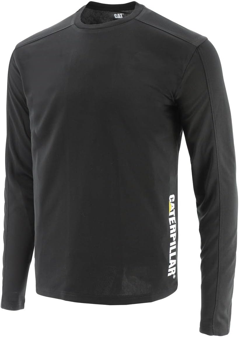 Caterpillar CAT Workwear Herren Coolmax Langarmshirt L Schwarz, L Schwarz