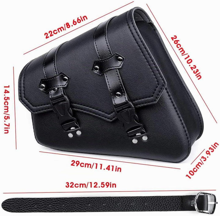 Vintage Satteltaschen für Motorrad Universal PU wasserdichte Satteltaschen mit grosser Kapazität