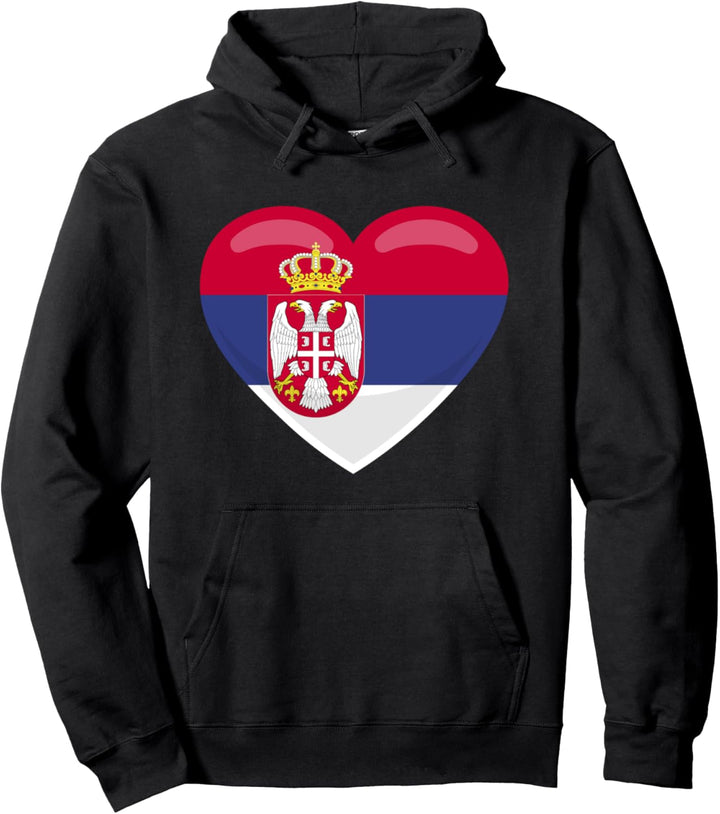 Herz Serbien Serbisches Erbe I Love Serbien Pullover Hoodie