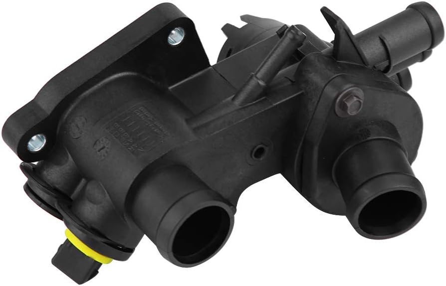 KIMISS Kühlwasser Auslass Thermostat für Automotor Kühlmittel Thermostat + Gehäuse für 1.0 1.4 1.6 0