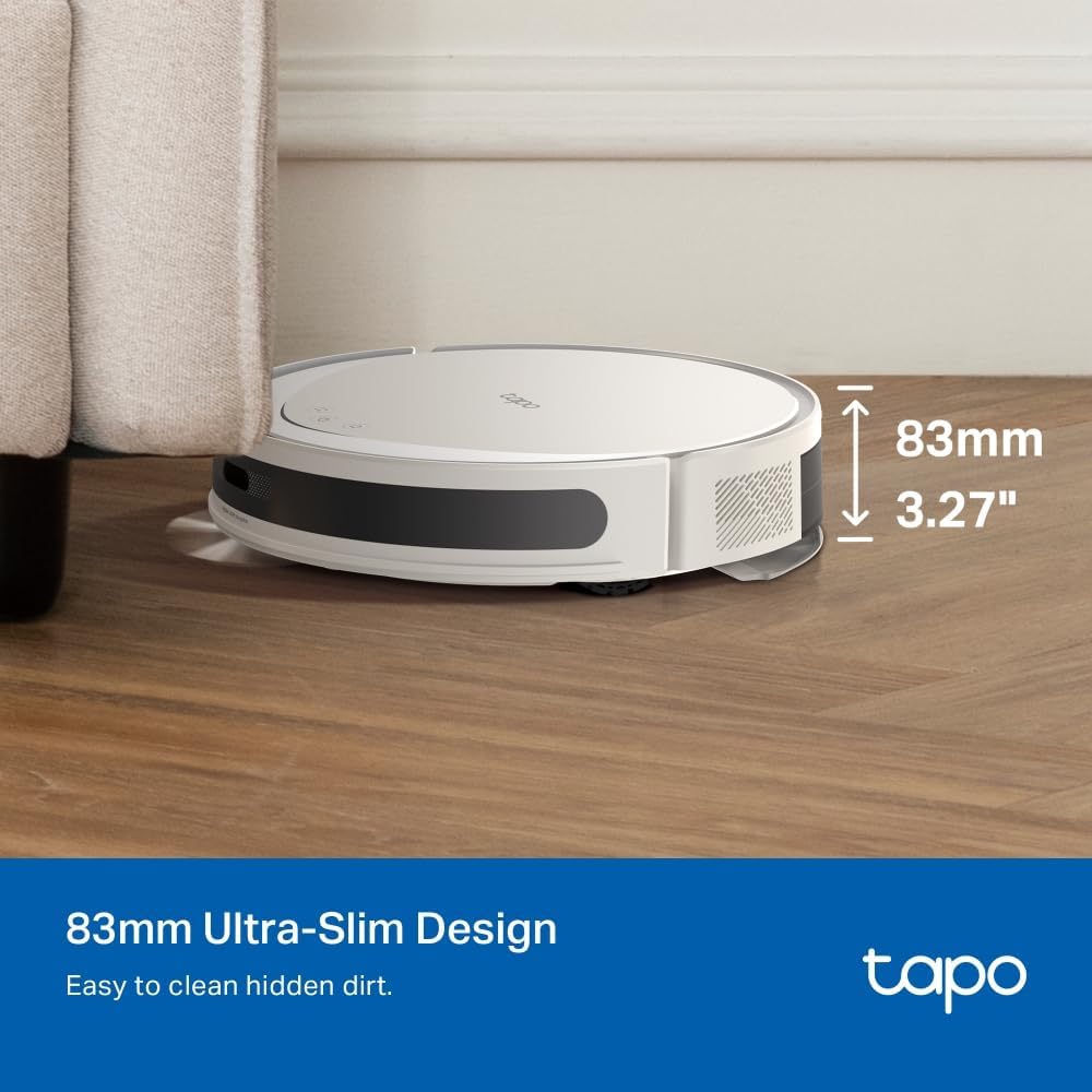 Tapo RV20 Max Plus Saugroboter mit Wischfunktion und automatischer Absaugstation, 5300Pa Ultra-Stark