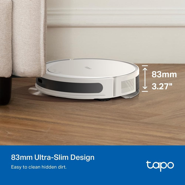 Tapo RV20 Max Plus Saugroboter mit Wischfunktion und automatischer Absaugstation, 5300Pa Ultra-Stark