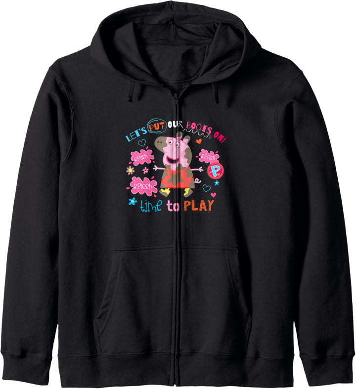 Peppa Pig Boots On To Play Kapuzenjacke