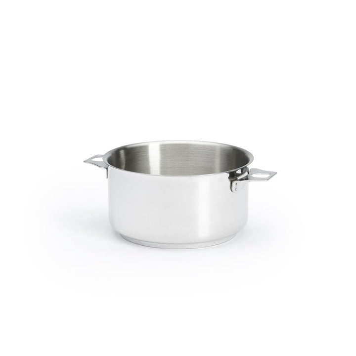 De Buyer Kasserolle-Bratentopf, Edelstahl, Silber, 18 cm 25.4 x 0.8 x 9 cm, 25.4 x 0.8 x 9 cm