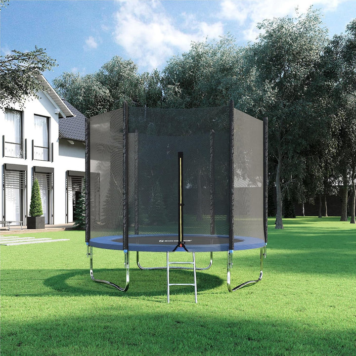 SONGMICS Trampolin Sicherheitsnetz Ø 244 305 366 cm, Ersatznetz, rundes Schutznetz für Gartentrampol