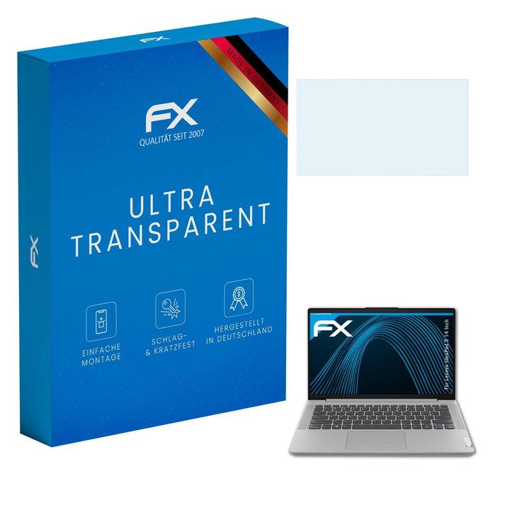 atFoliX Schutzfolie kompatibel mit Lenovo IdeaPad 5 14 Inch Folie, ultraklare FX Displayschutzfolie