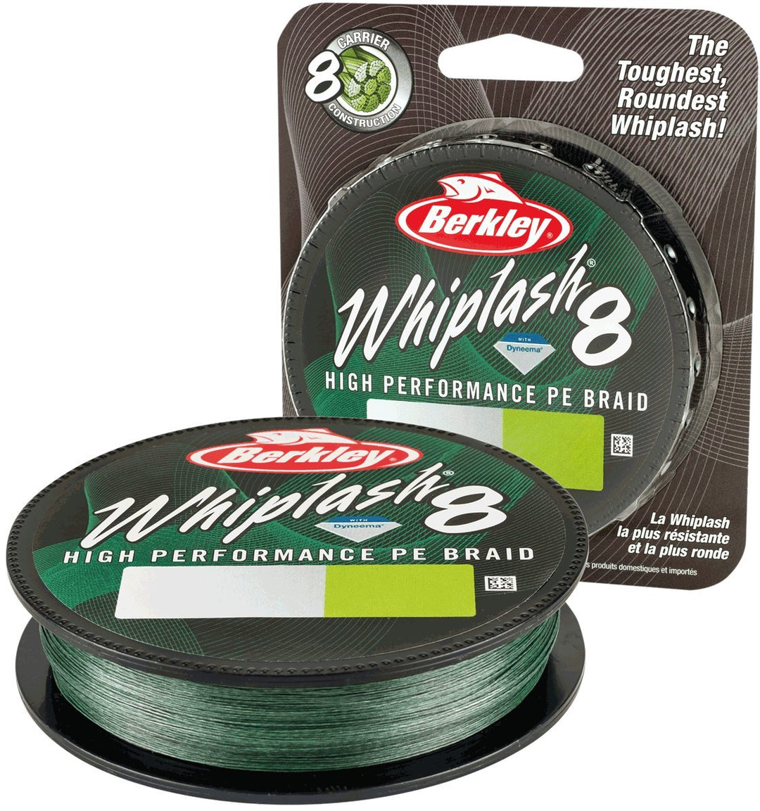 Berkley Whiplash 8 geflochtene Angelschnur – 100 % Dyneema 8-faches Geflecht für Salzwasser- und Süs
