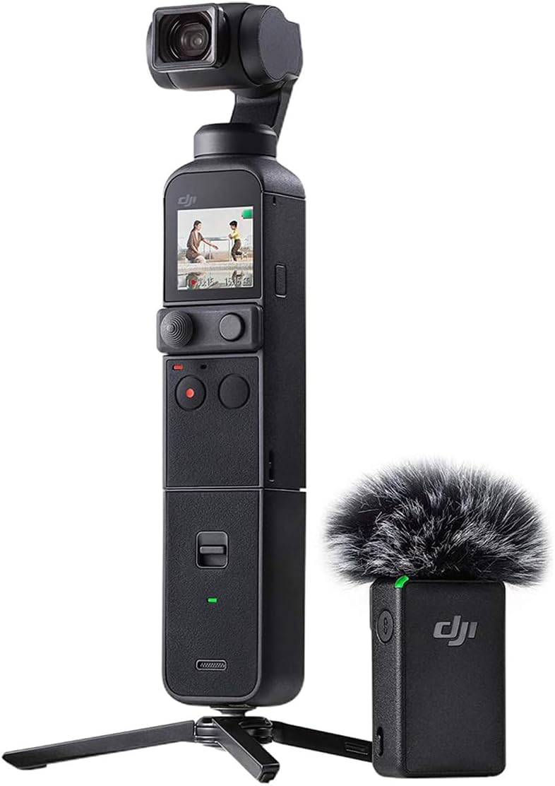 DJI Pocket 2 Creator Combo - 3-Achsen-Gimbal-Stabilisator mit 4K-Kamera, 1/1,7 Zoll CMOS, 64 MP Foto
