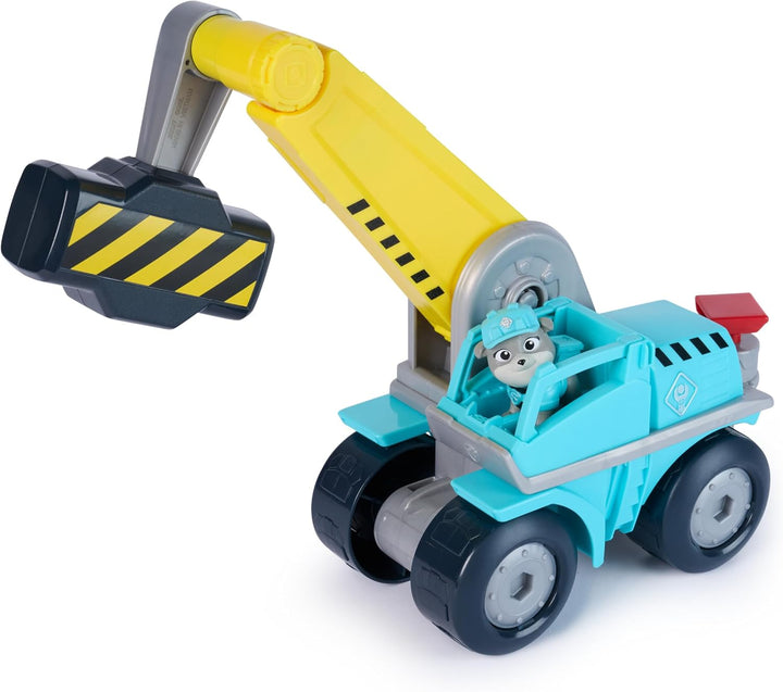 Rubble & Crew - Motors Mega-Hammer-Fahrzeug, 25cm 2-in-1 Baufahrzeug mit Motor-Figur und abnehmbaren