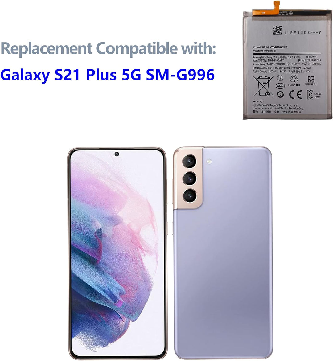Swark EB-BG996ABY Akku Kompatibel mit Samsung Galaxy S21+ 5G S21 Plus SM-G996 with Tools