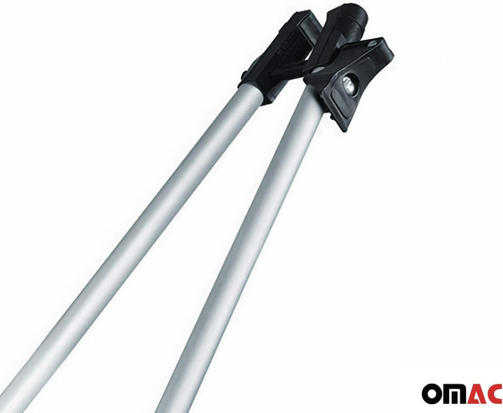 Fahrradträger Dachfahrradträger bis 17kg Aluminium Silber Fahrradhalter 2tlg 17 kg / 2tlg Aluminium,