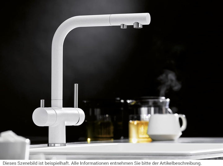 BLANCO FONTAS II Filter silgranitweiss | Hochdruck | Rückflussverhinderer | Keramik Kartusche | Gesi