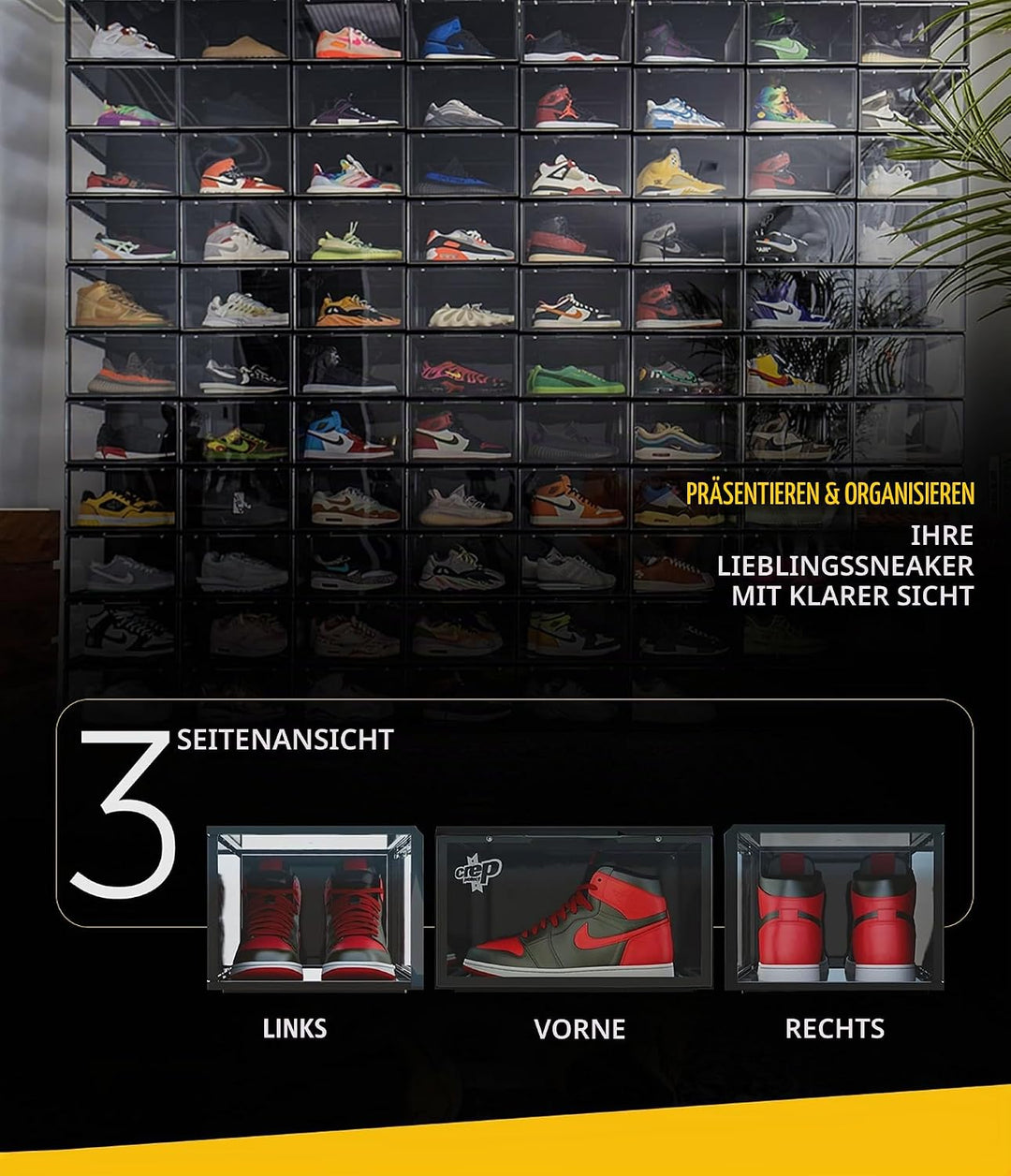 Crep Protect Schuh-Aufbewahrungsbox – Ultimative Turnschuhe-Aufbewahrungskisten 2.0, Schuh-Organizer