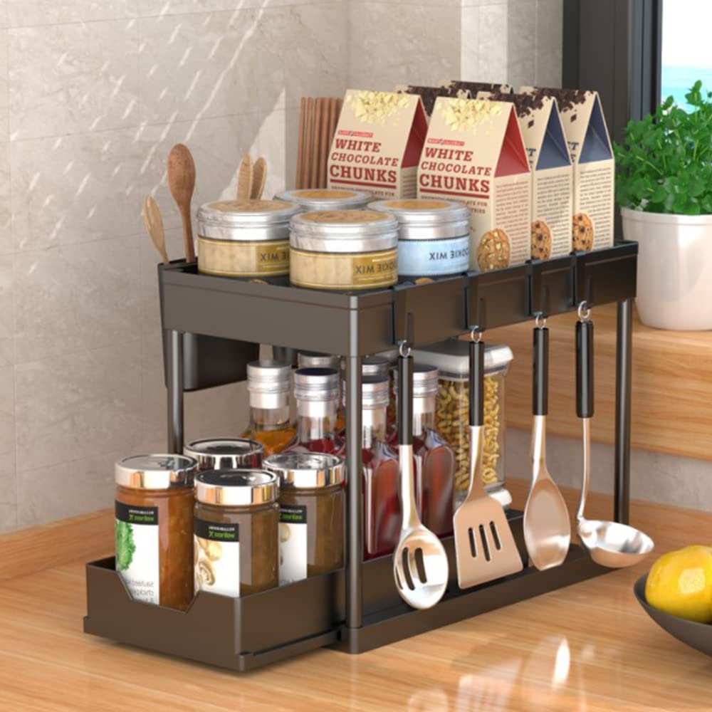 OHMG Schiebeschrank Korb herausziehen Organizer Schublade, küchen küchenschrank organizer,spülbecken