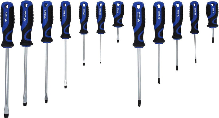 BRILLIANT TOOLS BT033012 Schraubendreher-Satz, 12-tlg, Schlitz, PH [Powered by KS TOOLS] 12-tlg., 12