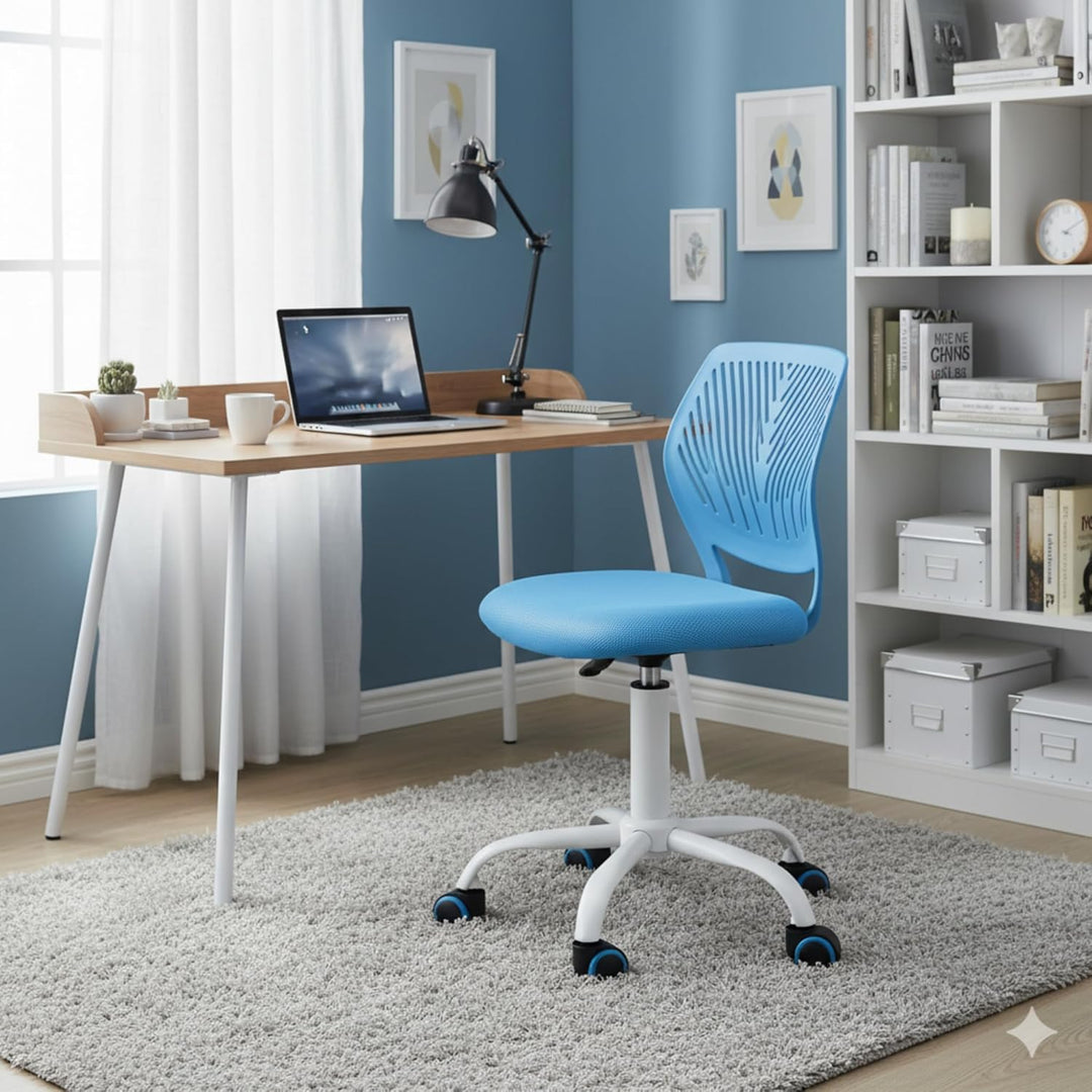 Homy Casa Schreibtischstuhl Verstellbarer drehbarer Bürostuhl Stoffsitz Ergonomischer Arbeitsstuhl o