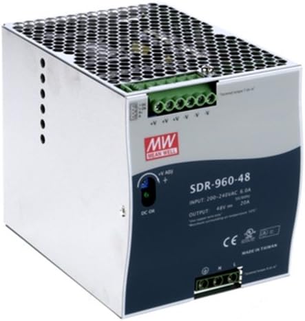 SDR-960-48 Power supply: switched-mode 960W 48VDC 48-55VDC 20A 2.47kg MEAN WELL