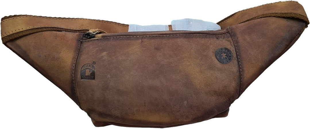Echt Leder Gürteltasche Hüfttasche Bauchtasche Skull Totenkopf Solo von Einkaufszauber