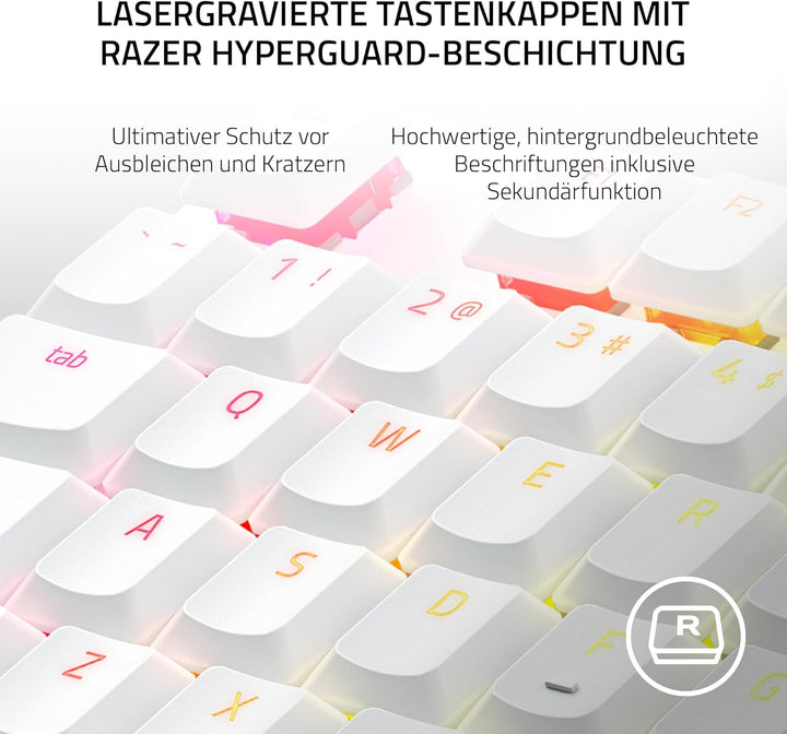Razer DeathStalker V2 Pro Tenkeyless (Red Switch) - Kabellose Optische Low-Profile-Gaming-Tastatur (