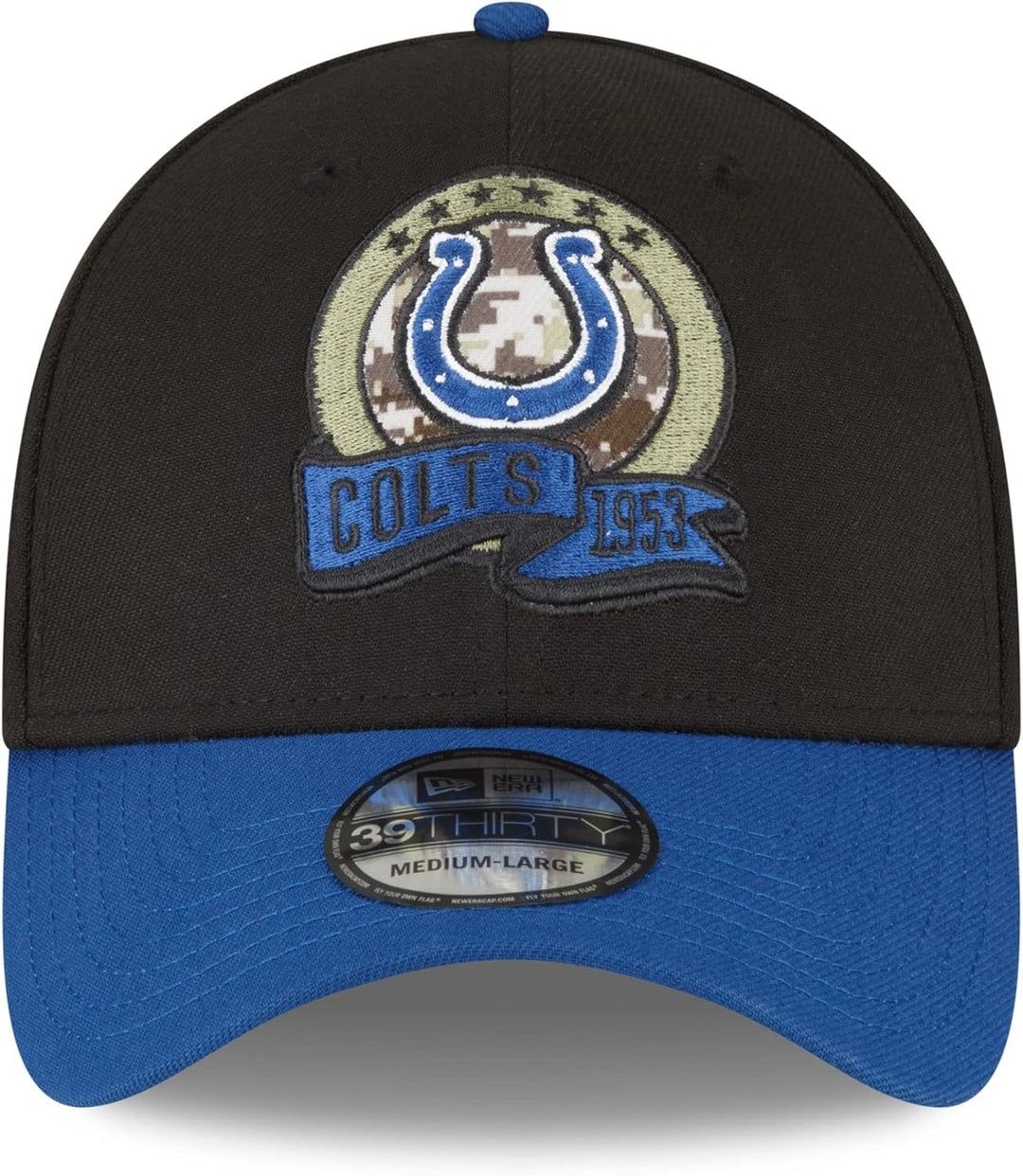 New Era Salute to Service 2022 Basecap 39Thirty NFL Fanartikel American Football Kappe schwarz S-M 3