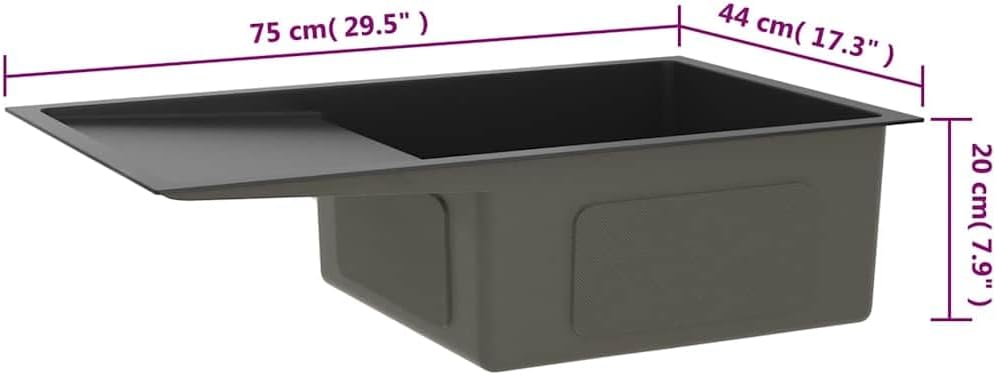 vidaXL Handgemachte Einbauspüle Wasserabfluss in X-Form Edelstahlspüle Spüle Spülbecken Küchenspüle
