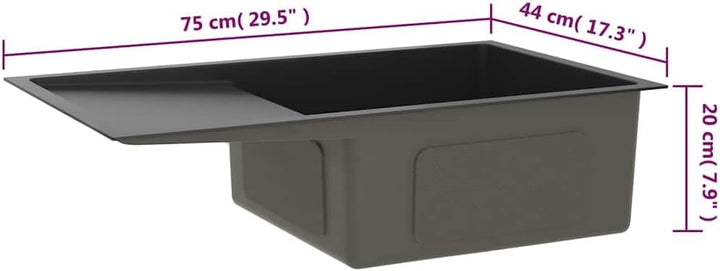 vidaXL Handgemachte Einbauspüle Wasserabfluss in X-Form Edelstahlspüle Spüle Spülbecken Küchenspüle