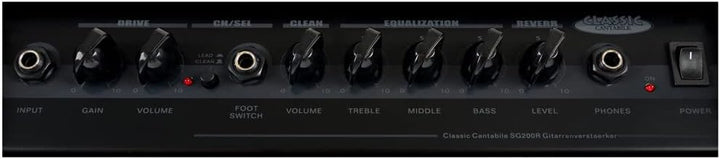 Classic Cantabile SG200R Gitarrencombo - Verstärker mit 20 Watt (RMS) - 8" Speaker - 2 Kanäle (Clean