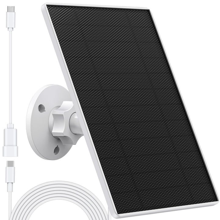 Solarpanel für eufy Kamera, 5 W Solarpanel für Eufy E, 2C/2C Pro, 2/2Pro, E20/E40, Solo, SoloCam-Str