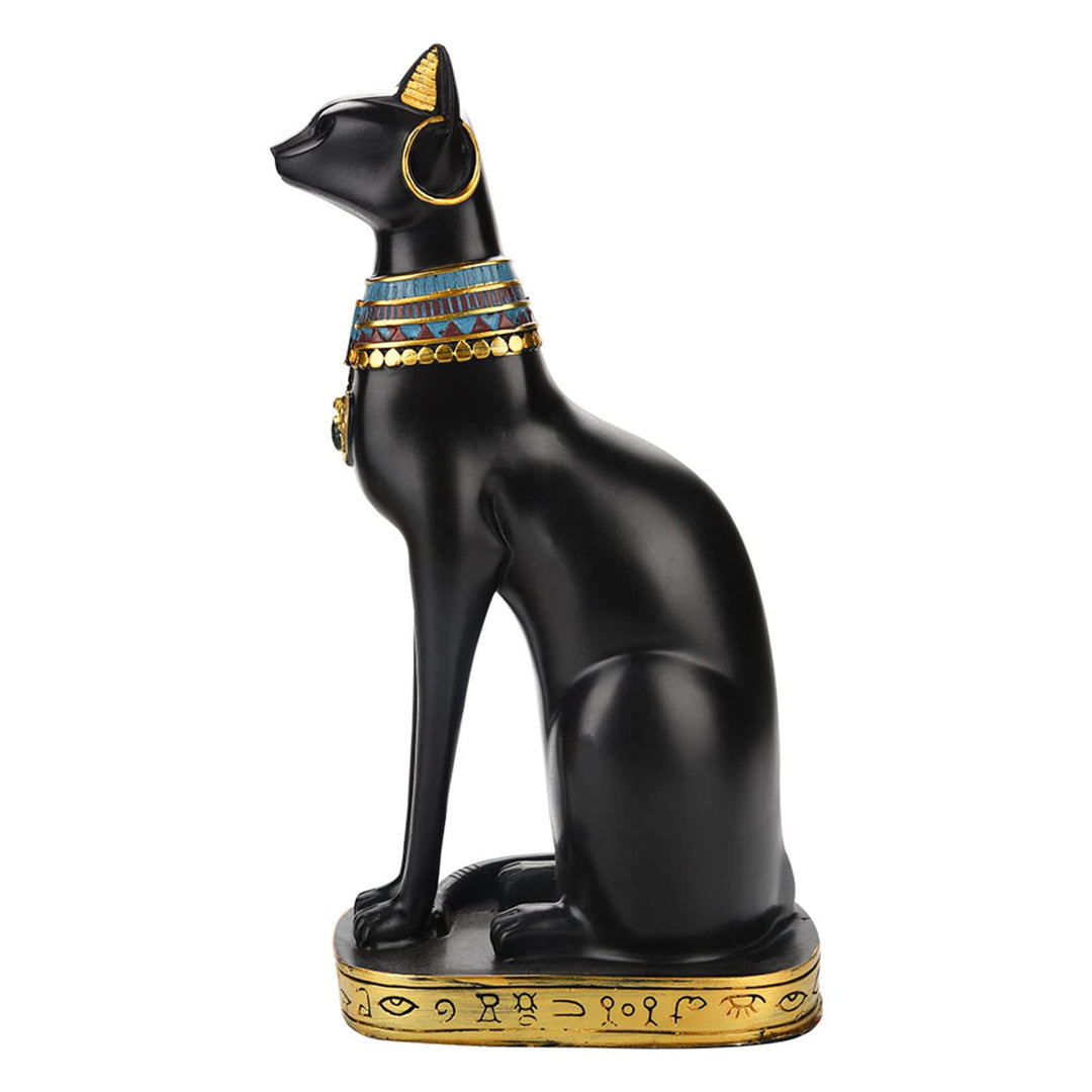 Semiter Ägyptische Katzenstatue, Positive Energie für die Raumdekoration(A5-YX260839 klein)