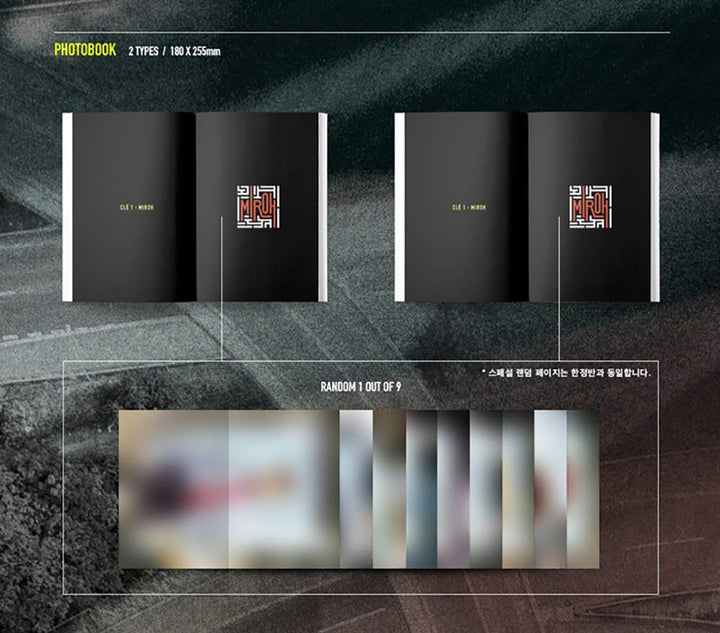 STRAY KIDS 4th Mini CLE 1 : Miroh Album Standard (Miroh Version) CD+Photobook+3 QR Photocards+(Extra