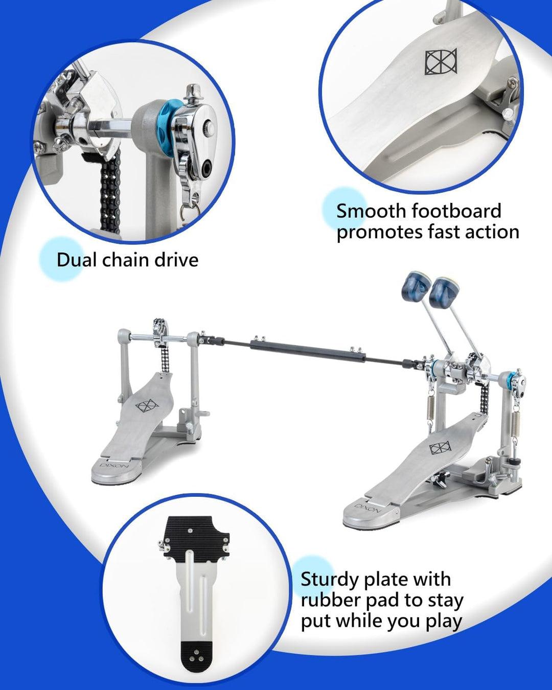 Dixon PP-P2D Double Pedal Double Chain Drive